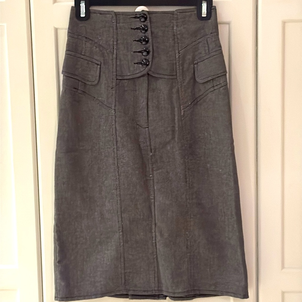 Nanette Lepore Vintage High-Waist Corset Skirt❣️